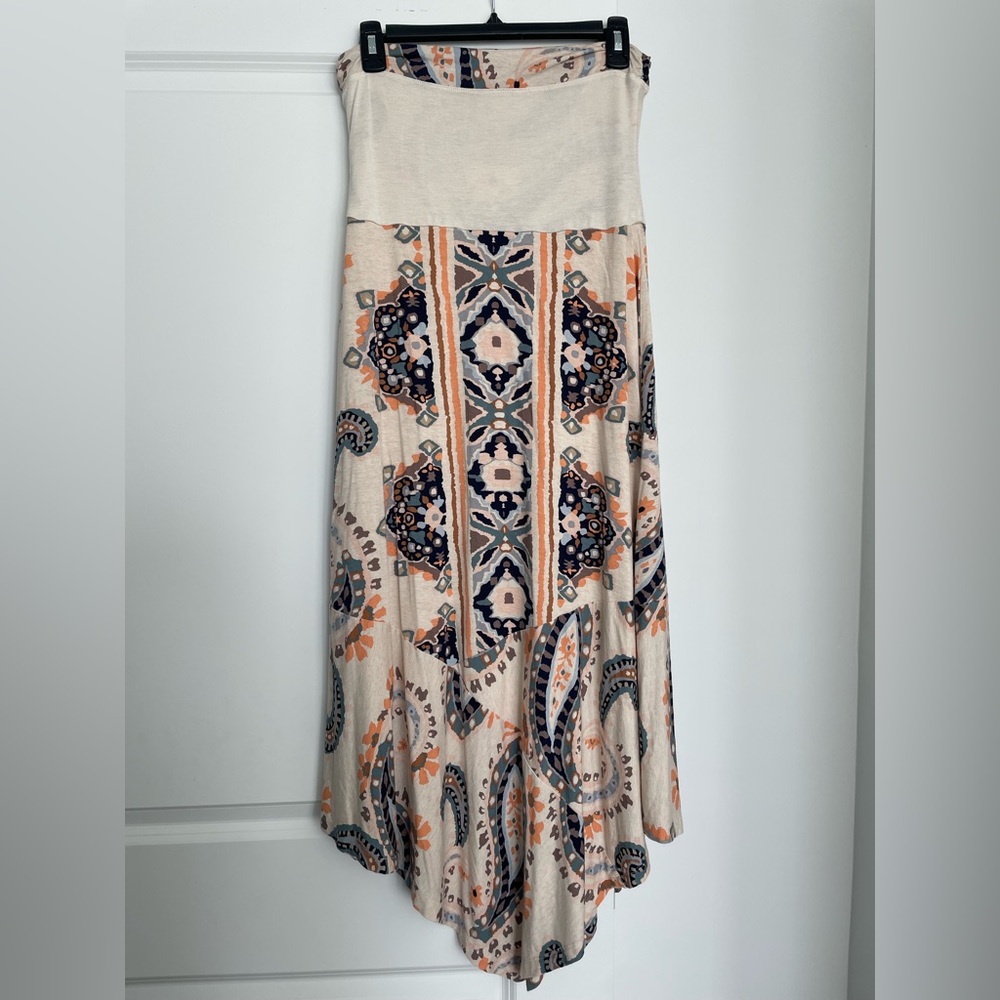 Anthropologie Maeve Asymmetrical Wrap Maxi Skirt Casual Medium size multi color - Picture 8 of 14